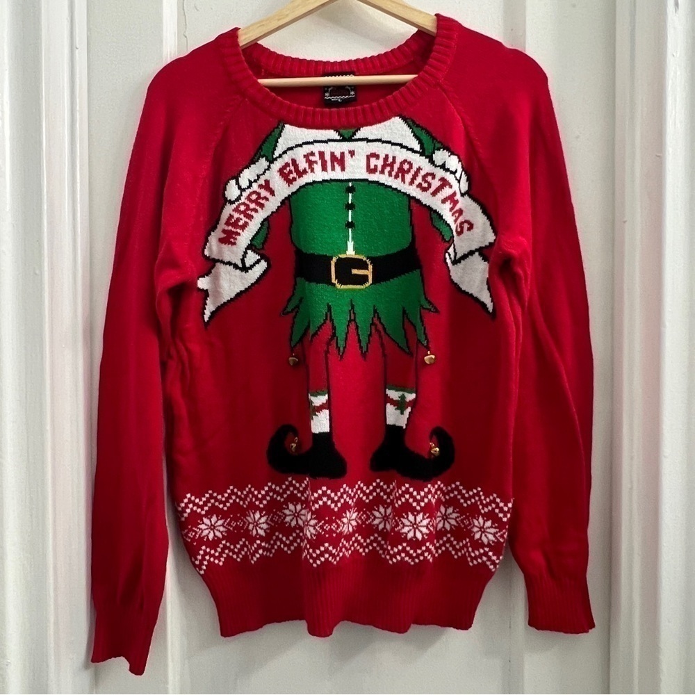 CHRISTMAS HYBRID HOLIDAY‎ SWEATER Size Large